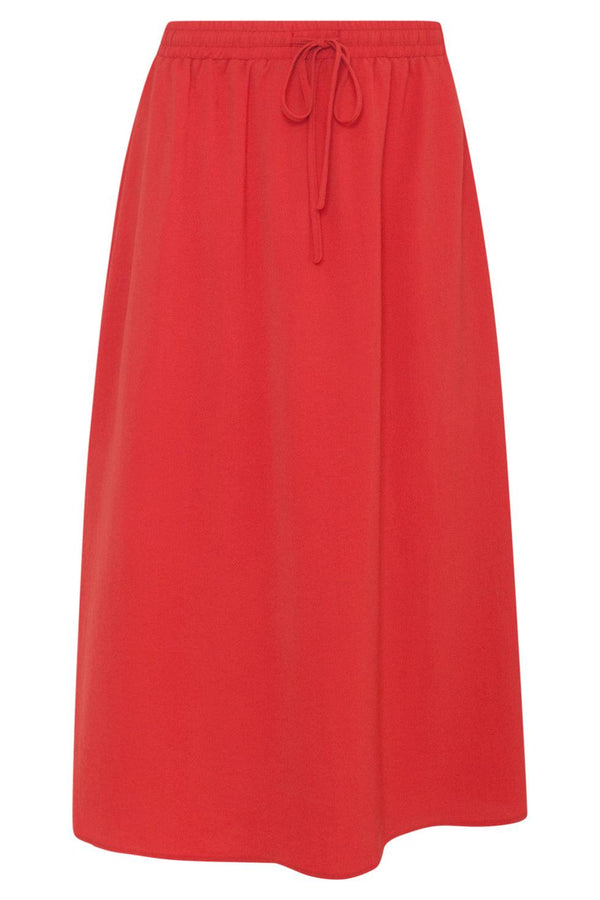 Smashed Lemon 23048-743 Midi Damesrok Met Zijsplit Brique | Brique