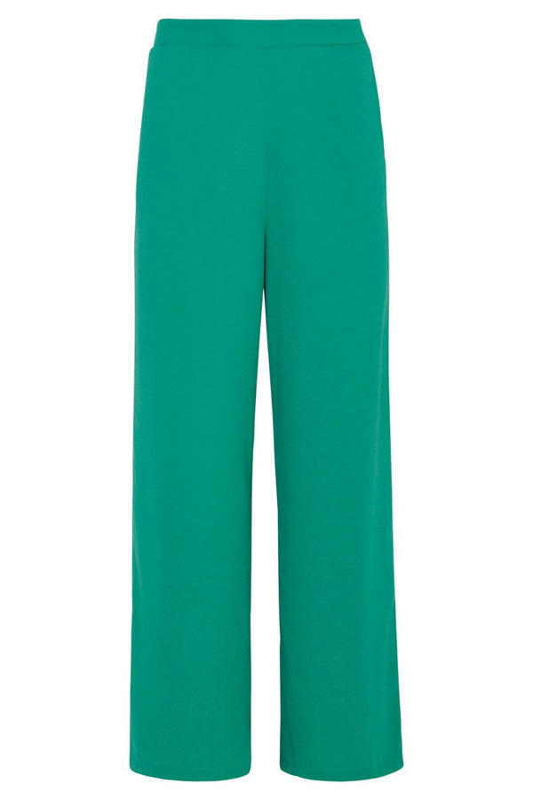 Smashed Lemon 23049-530 Casual Lange Palazzo Broek Met Wijde Pijpen | Green
