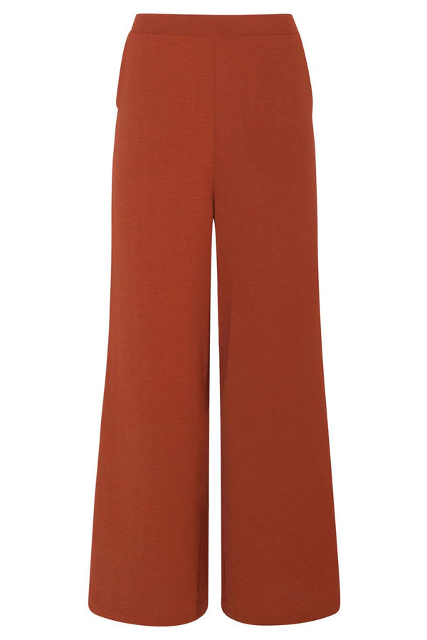 Smashed Lemon 23049-740 Dames Effen Broek Met Hoge Taillecognac | Cognac