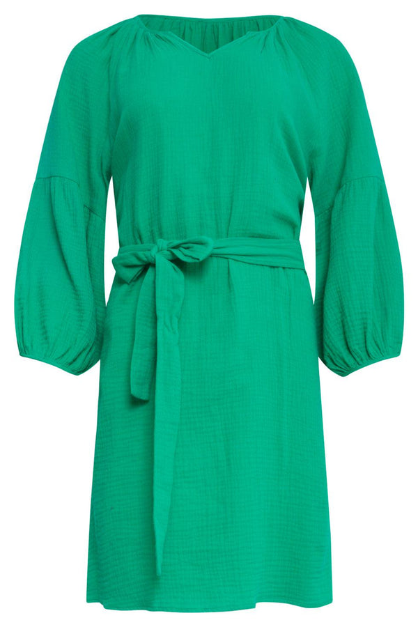 Smashed Lemon 23055-530 Modieuze Casual Zomerjurk | Green