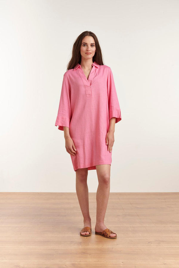 smashed lemon 23080-420 Zomerjurk Met Korte Mouwen Voor Vrouwen | Pink