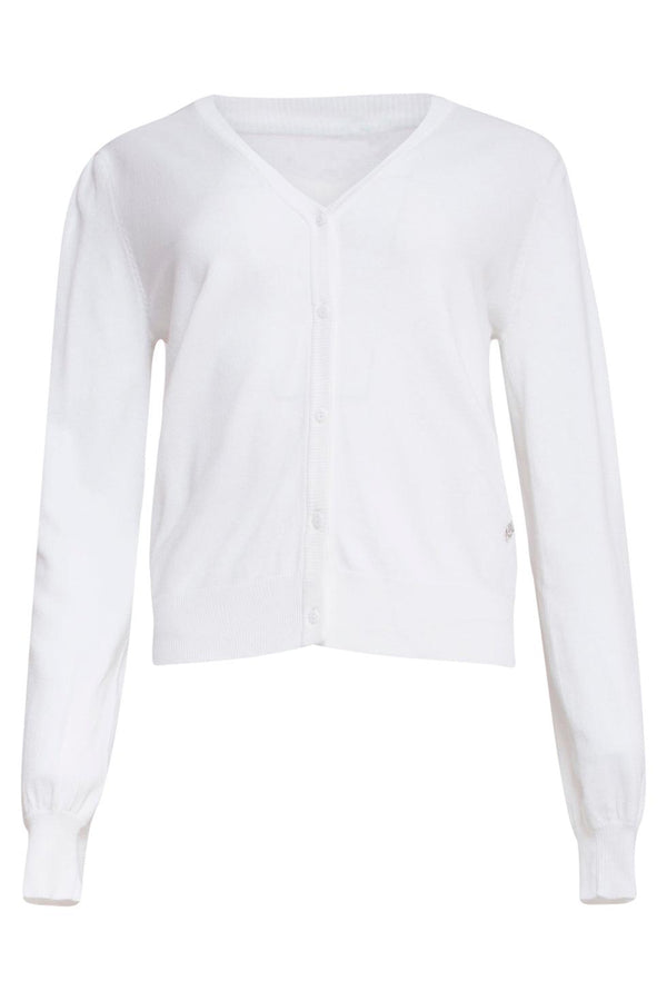 Smashed Lemon 23152-000 Viscose Lange Mouw Vestjete | White