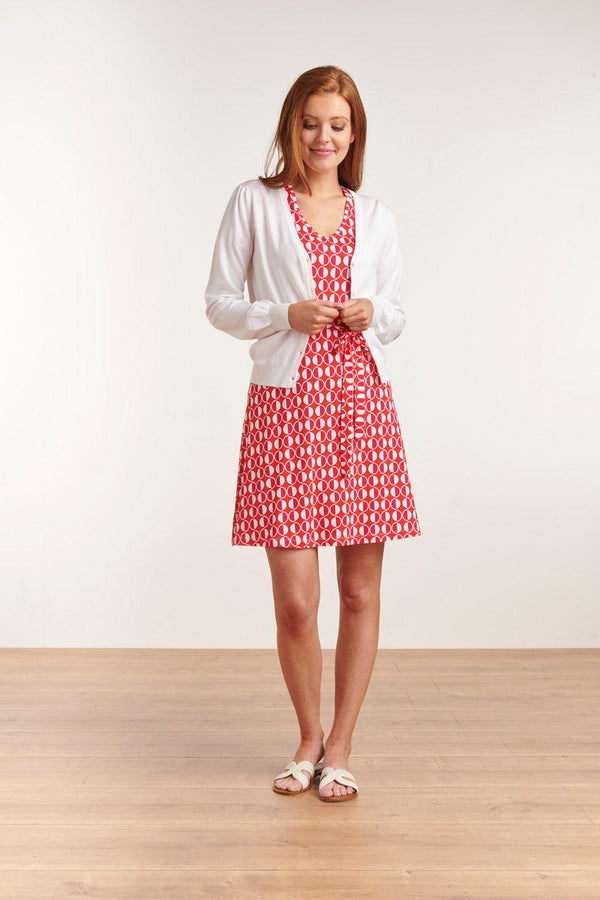 Smashed Lemon 23152-000 Viscose Lange Mouw Vestjete | White