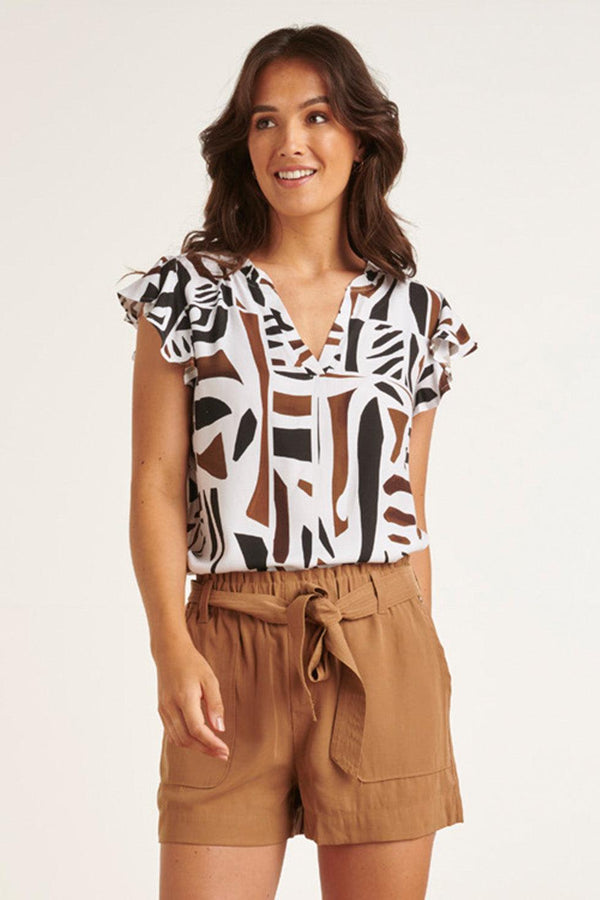 Smashed Lemon 23209 Topabstracte Print Losvallend | Black-White