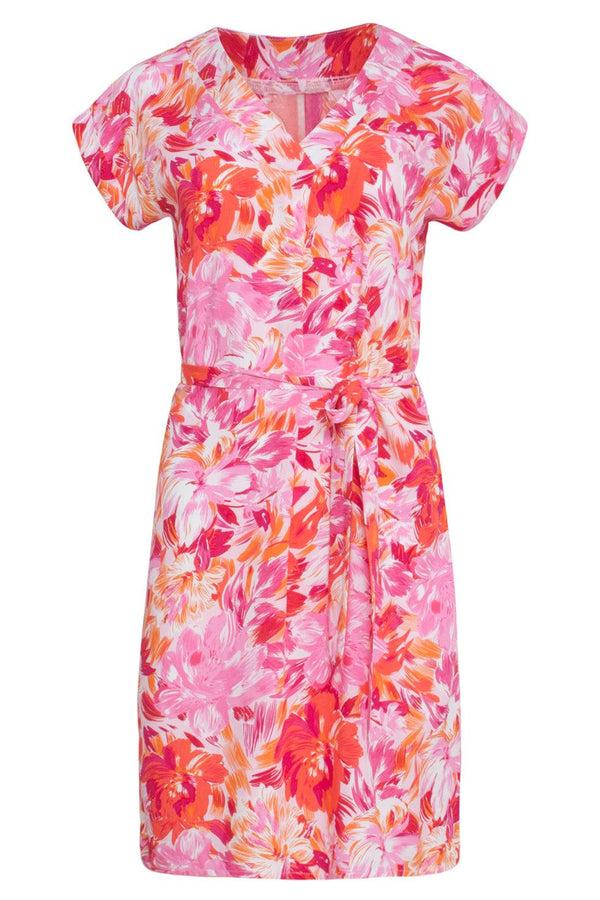 Smashed Lemon 23307 100% Rayon Zomer Jurk | Muticolour