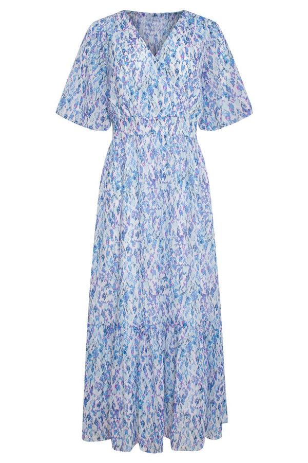 Smashed Lemon 23310 Zomerjurk Met Grafische Print- | White-Multicolour