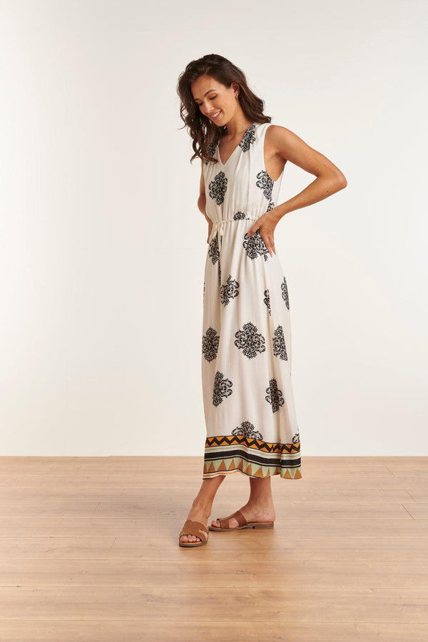 Smashed Lemon 23334 Zomerjurk Met Ornament Print | Muticolour