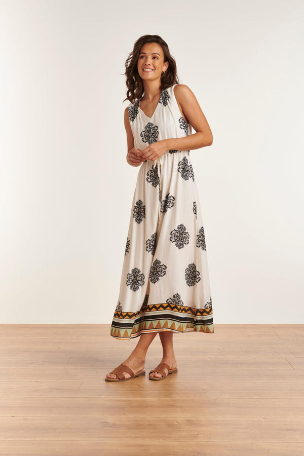 Smashed Lemon 23334 Zomerjurk Met Ornament Print | Muticolour