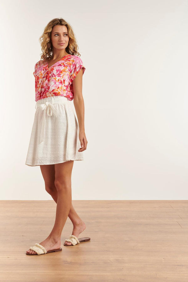 Smashed Lemon 23359 Zomerrok Met Centuur - 100% Katoen | White