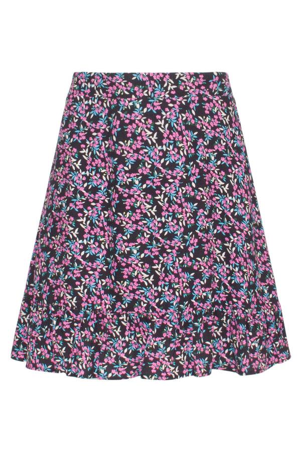 Smashed Lemon 23544 Flowy Rok Ditsy Bloemenprint | Black-Pink