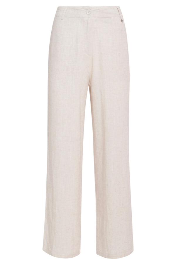 Smashed Lemon 24085 Lange Broek Met Ritsriemlussen | Sand