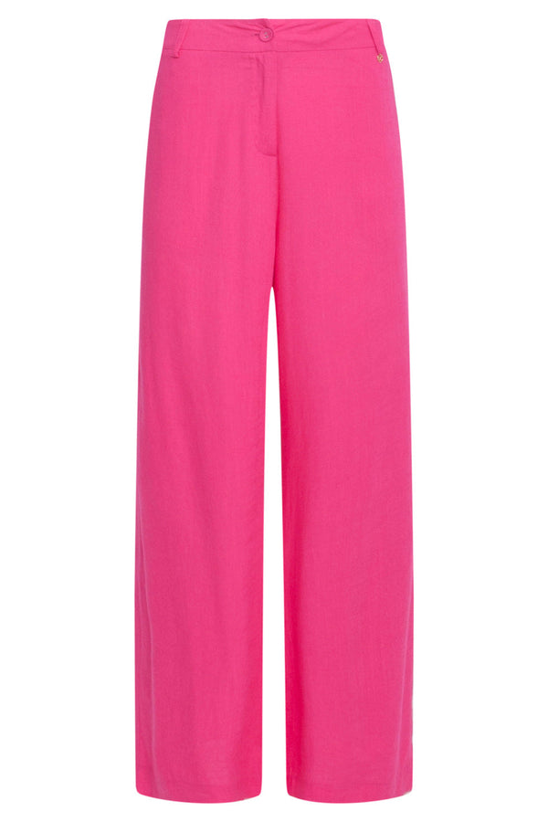 Smashed Lemon 24085 Lange Broekfuchsia Met Ritsriemlussen | Pink