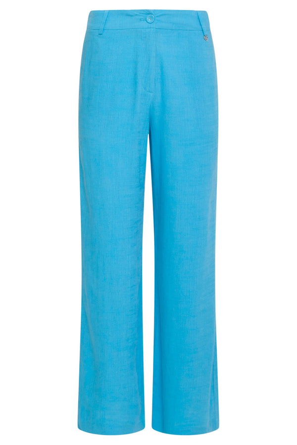 Smashed Lemon 24085 Lange Broekhemels Met Ritsriemlussen | Sky Blue