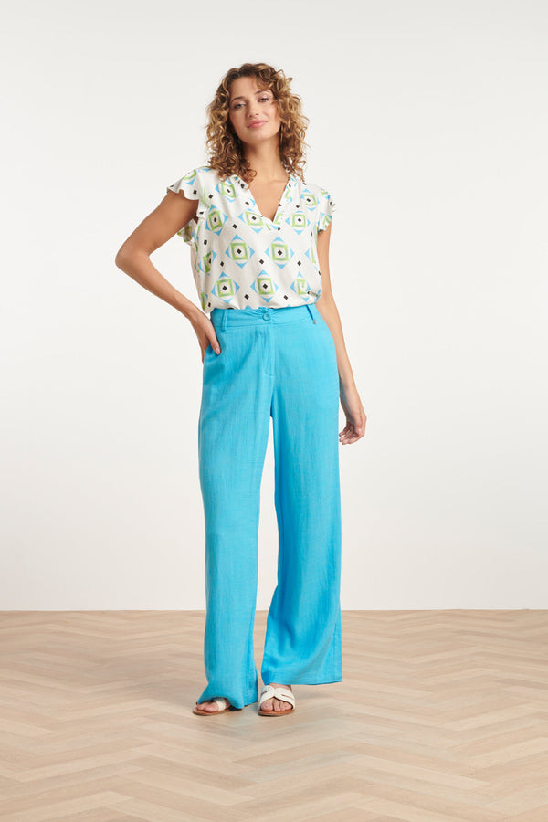 smashed lemon 24085 Lange Broekhemels Met Ritsriemlussen | Sky Blue smashed lemon 24085 Lange Broekhemels Met Ritsriemlussen | Sky Blue