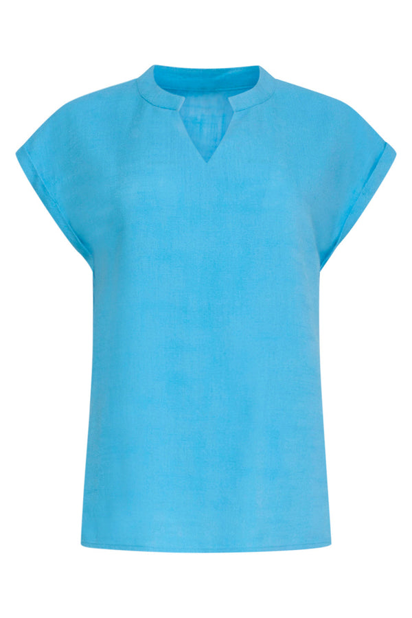 Smashed Lemon 24086 Tophemels Met V-Halsomslagmouwen | Sky Blue