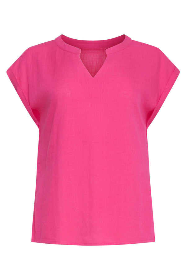 Smashed Lemon 24086 Toplevendig Fuchsia Met V-Halsomslagmouwen | Pink
