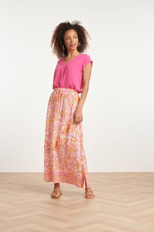 Smashed Lemon 24089 Eenvoudige Losvallende Elegante Tophelder | Pink