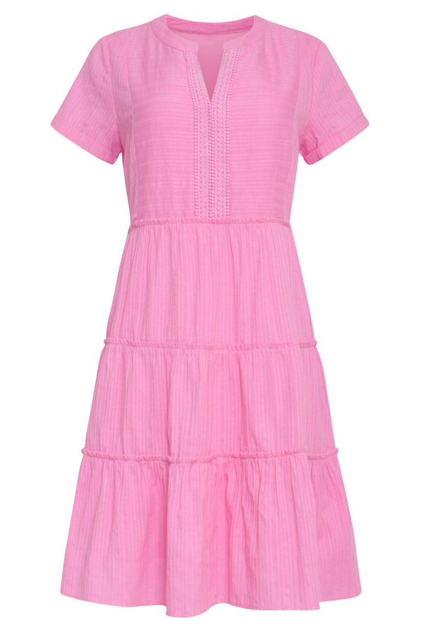 Smashed Lemon 24105 Zomerjurkheldere Licht Tint Met Kantdetails | Pink