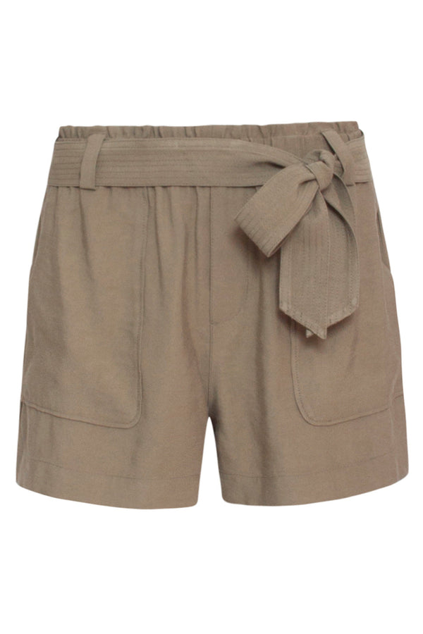 Smashed Lemon 24118 Army Green Losse Shorts Van Zacht Twill | Light Army