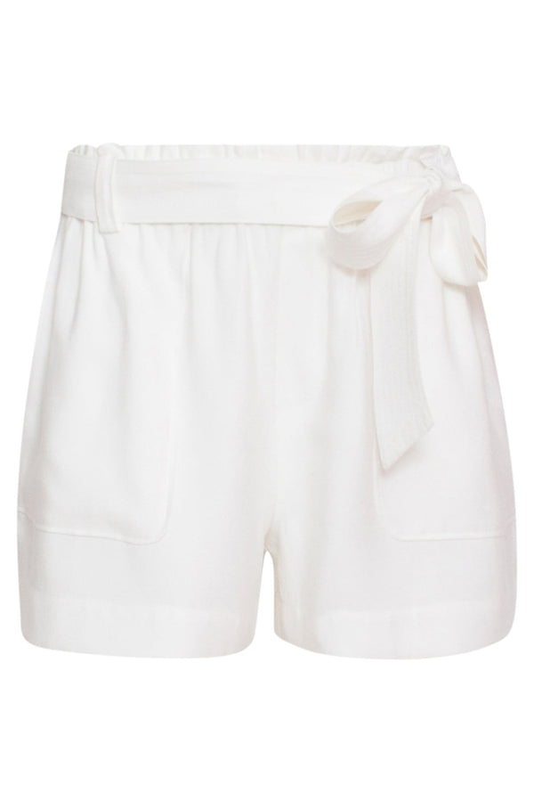 Smashed Lemon 24118 Te Losse Shorts Van Zacht Twill | White
