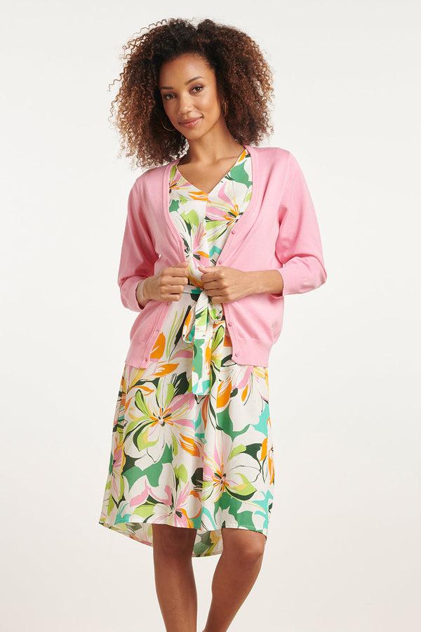 smashed lemon 24119 Baby Pink Zacht Zomer Vest | Pink