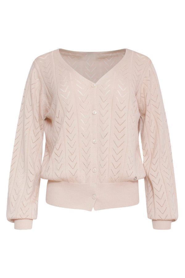 Smashed Lemon 24120 E Losvallende Zomer Cardigan | Sand
