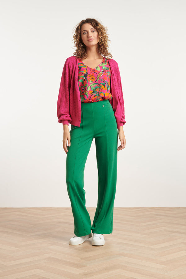 Smashed Lemon 24120 Losvallende Zomer Cardigan | Pink