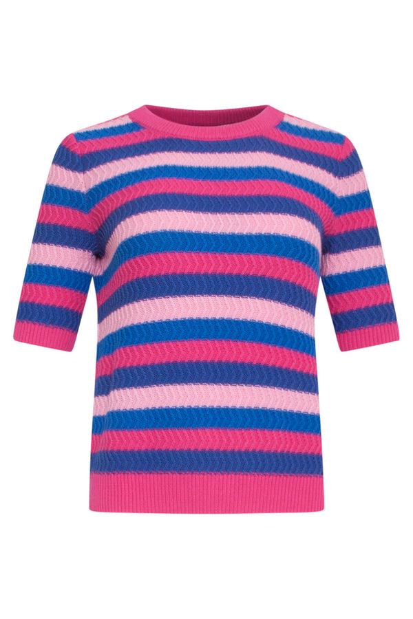 Smashed Lemon 24122 Gebreide Trui Met Rijk Colorblock | Muticolour