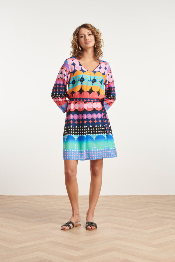 Smashed Lemon 24152 Zomerjurk Met Grafische Print | Muticolour