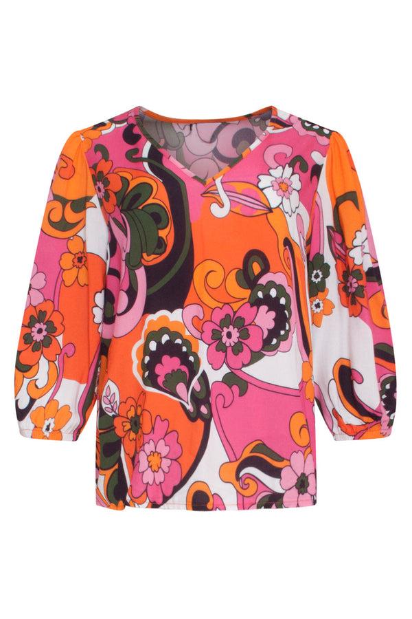 Smashed Lemon 24156 Top Met Bloemenprinthelder | Muticolour