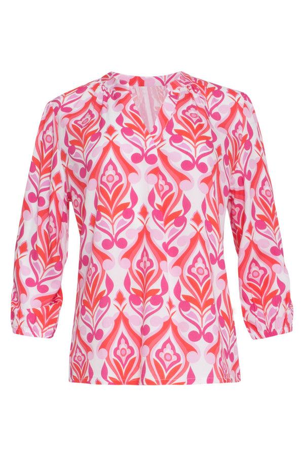 Smashed Lemon 24160 Top Met Ornamentprintverschillende Tinten | White-Multicolour