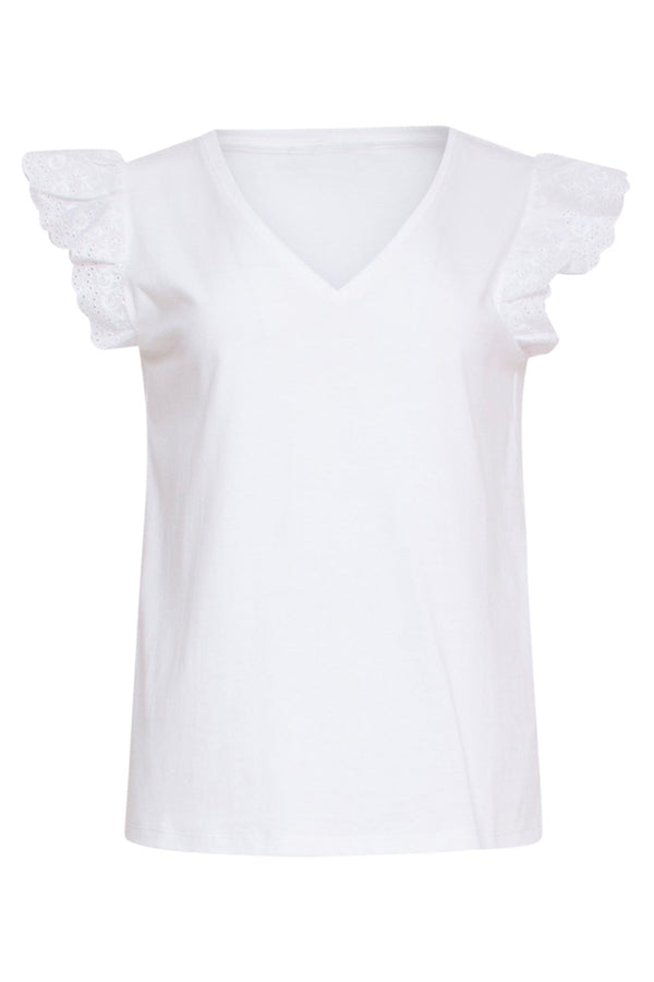 Smashed Lemon 24170 Basic Te Top Met Brie Anglaise | White