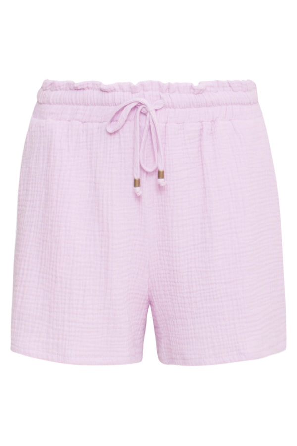 Smashed Lemon 24349 Stijlvol Lila Katoenen Shorts | Lilac