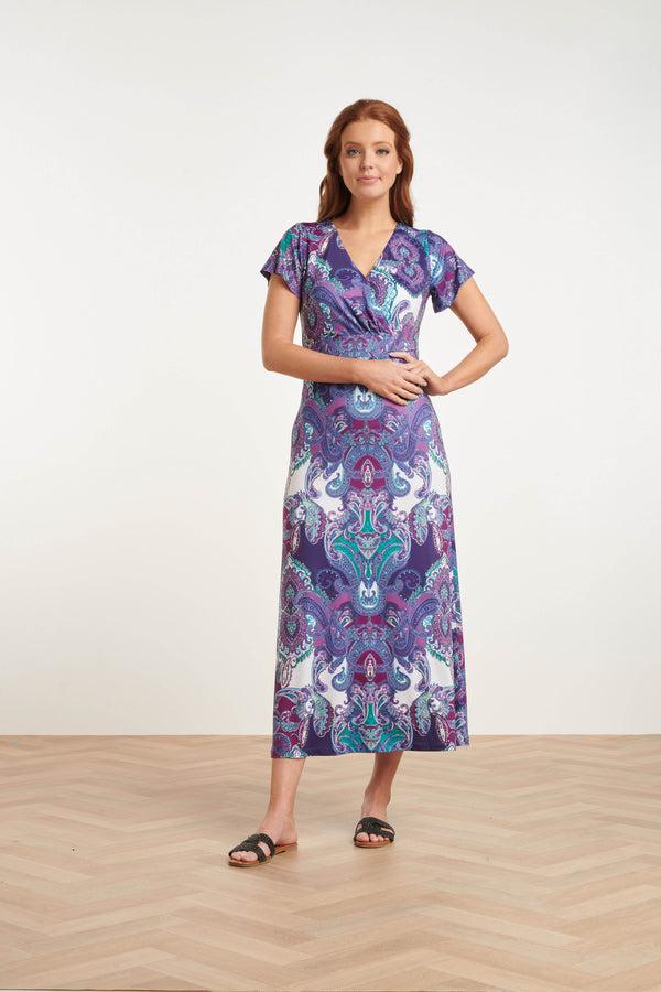 Smashed Lemon 24423 Stretch Zomerjurk Met Ornamentprint | Muticolour