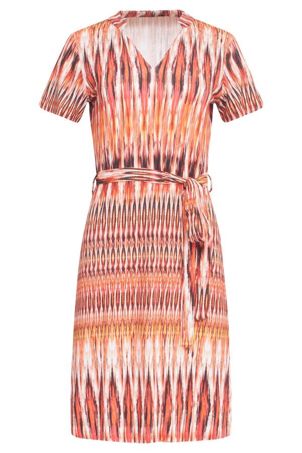 Smashed Lemon 24430 Zomerjurk Met Abstracte Printaardetinten | Muticolour