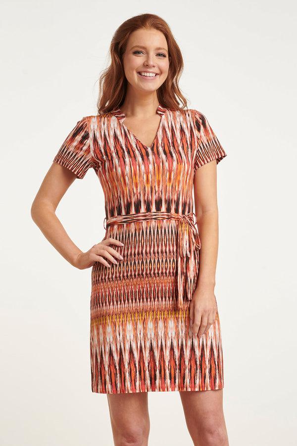 smashed lemon 24430 Zomerjurk Met Abstracte Printaardetinten | Muticolour