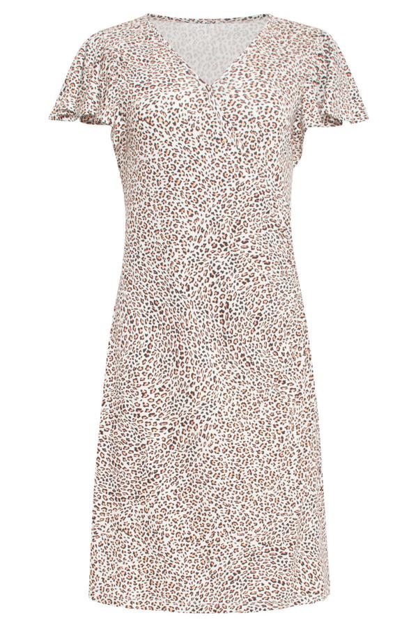 Smashed Lemon 24432 Zacht Stretchy Dierenprint Zomerjurk | Muticolour