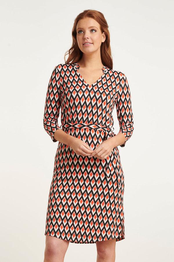 smashed lemon 24433-998 Grafisch Bedrukte Zomerjurk | Muticolour