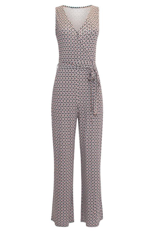 Smashed Lemon 24439 Donkere Grafische Print Jumpsuit | Muticolour