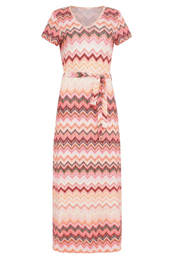 Smashed Lemon 24458 Zigzag Zomerjurk Met Vrolijke En | Muticolour