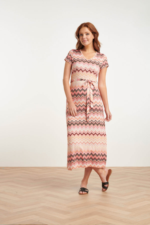 Smashed Lemon 24458 Zigzag Zomerjurk Met Vrolijke En | Muticolour