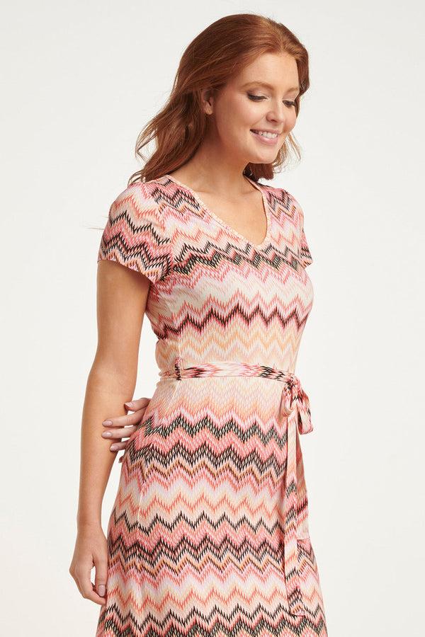 Smashed Lemon 24458 Zigzag Zomerjurk Met Vrolijke En | Muticolour