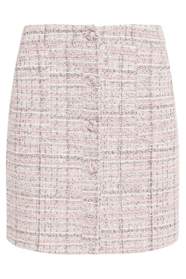 Smashed Lemon 24569 Licht Textuur Rok | Babypink-Multicolour