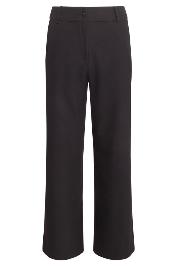 Smashed Lemon 24586 Tailored Broek Met Wijde Pijpen | Black