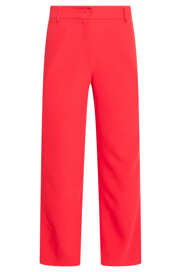 Smashed Lemon 24586 Tailored Broek Met Wijde Pijpen | Red