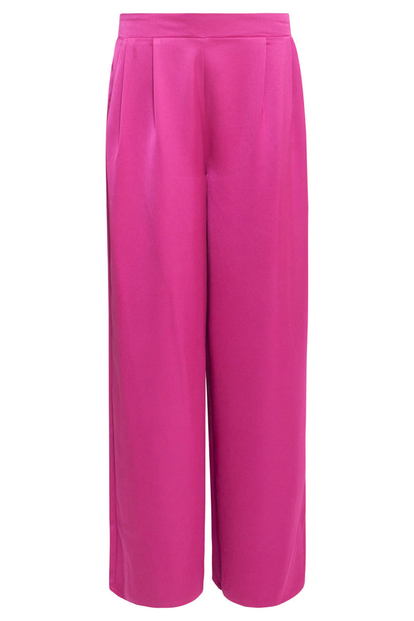 Smashed Lemon 24592 Wijde Satijnen Cyclame Broek | Cyclame