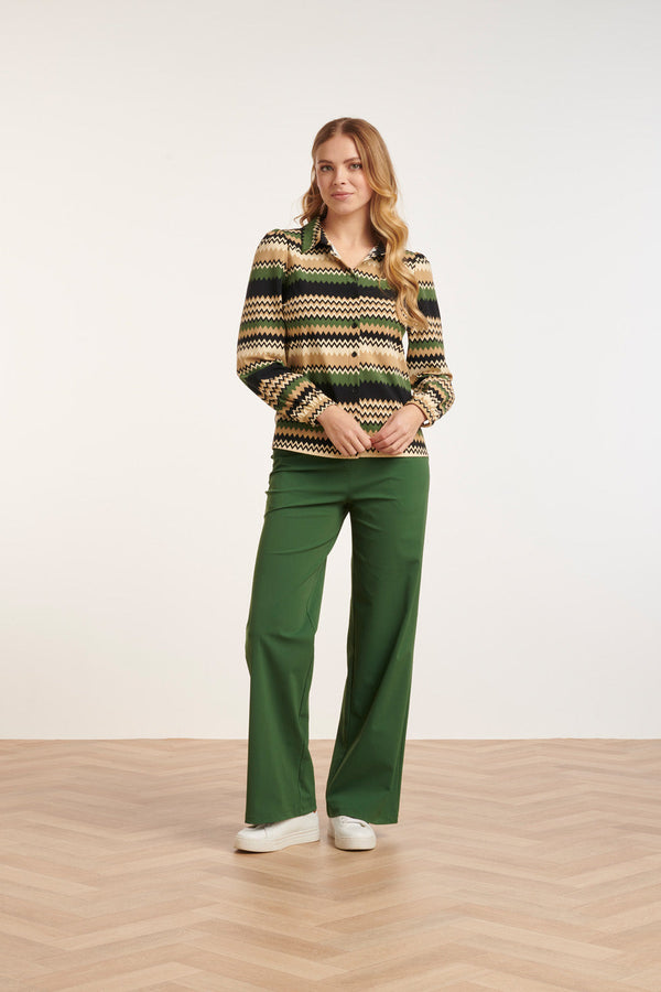 Smashed Lemon 24730 Stijlvolle Army Travel Kwaliteit Broek | Army Green