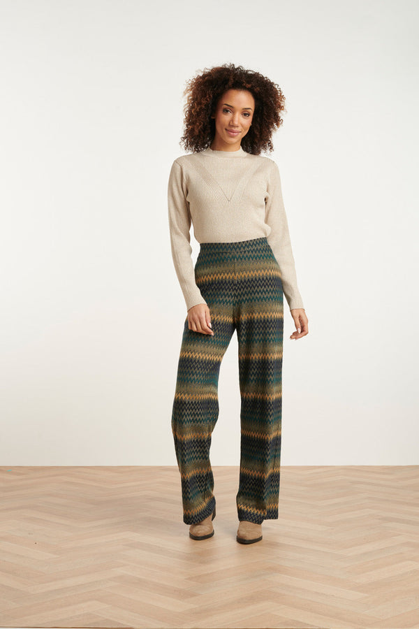 Smashed Lemon 24788 E Geribde Coltrui Met Lurex | Sand