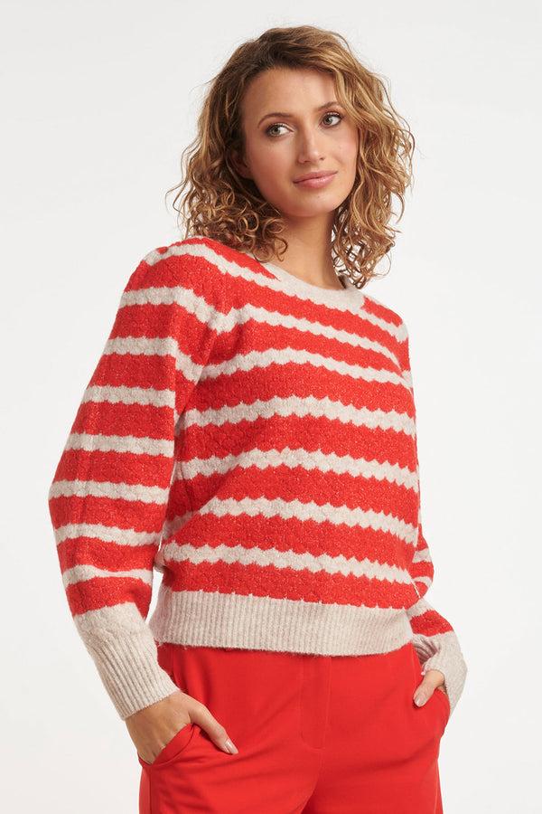 smashed lemon 24904 Gestreepte Gebreide Trui | Muticolour