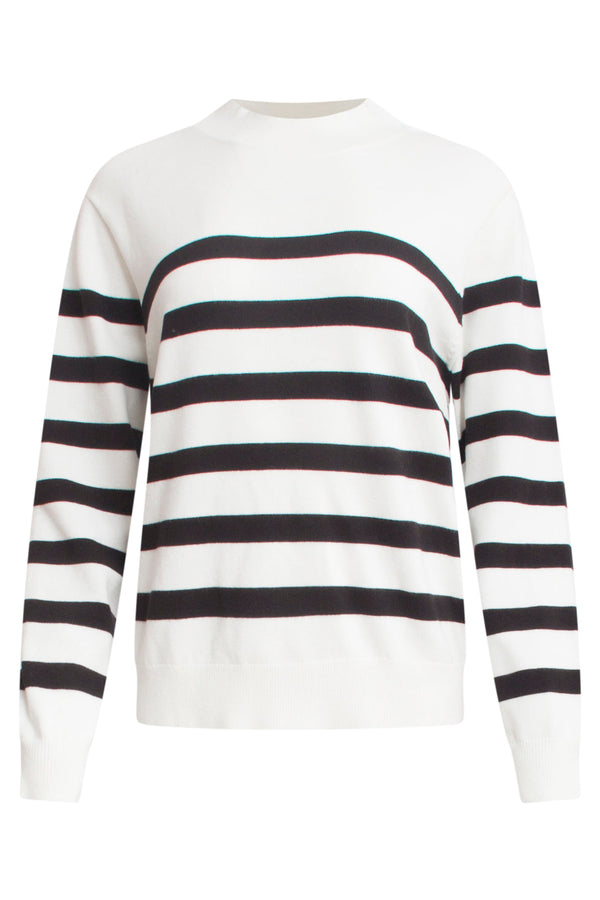 Smashed Lemon 24907 Gebreide - Gestreepte Top | Black-White